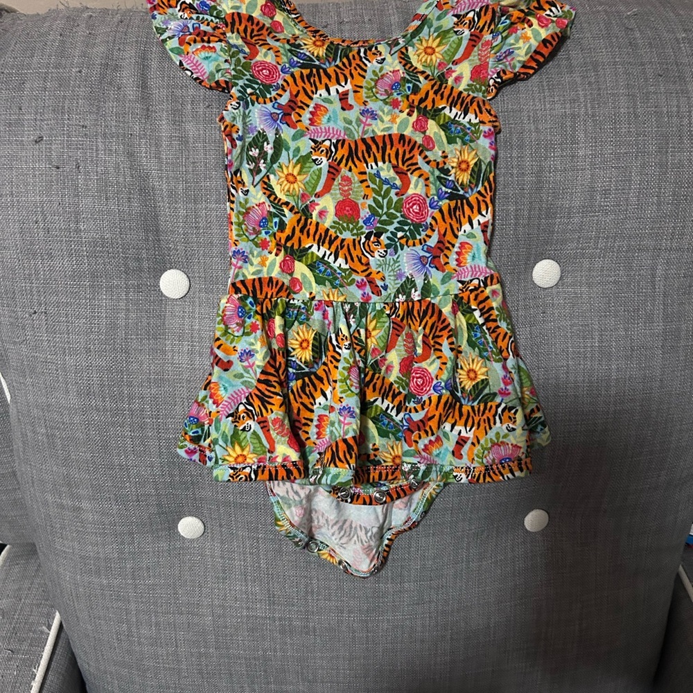 Muse threads tiger bodysuit twirl dress